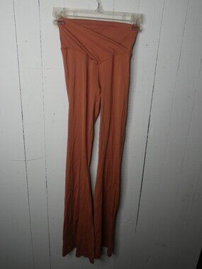 Aerie Offline Women's S Orange Soft Yoga Pants Flare Leg Bell Bottom Leggings